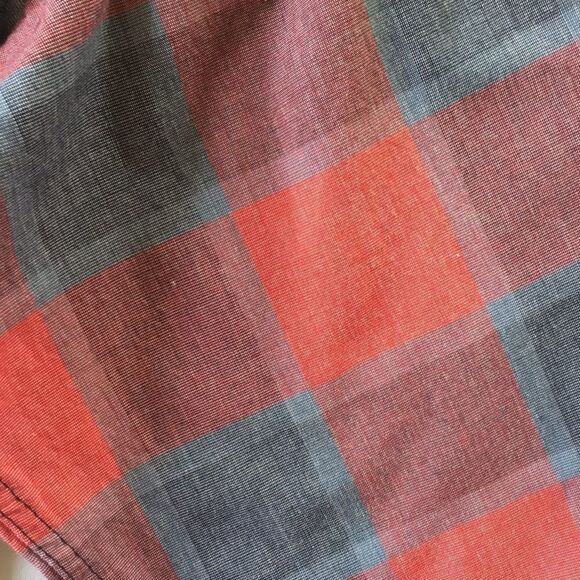 Ocean Current Gingham Button Up Long Sleeve Shirt - Picture 7 of 7